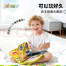 jollybaby撕撕書(shū)嬰兒撕不爛可啃咬布書(shū)魔術(shù)貼手撕書(shū)早教兒童禮物 叢林交通 曬單實(shí)拍圖
