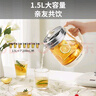 九陽(yáng)（Joyoung）0膠水養生壺 1.5L煮茶器 玻璃花茶壺 316不銹鋼燒水壺電熱水壺 WY301 曬單實(shí)拍圖