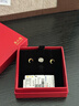 周六福（ZLF）新年禮物  黃金耳飾女款足金5G金在逃公主系列優(yōu)雅月亮耳釘 計價(jià) 1.21g 曬單實(shí)拍圖