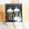 HEGEN海格恩新生兒奶瓶0-6個(gè)月+防脹氣嬰兒用品PPSU奶瓶套裝禮盒裝禮物 【白色禮盒】（150+240ml奶瓶+儲存蓋*2） 曬單實(shí)拍圖