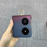 芬華克適用華為pocket 2手機殼新款折疊P50pocket高級s外殼指環(huán)烤漆漸變色磨砂中軸全包防摔折疊屏保護套 藍拼酒紅+指環(huán) pocket2 曬單實(shí)拍圖