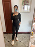 婷美（GRACEWELL）女士秋衣秋褲套裝肌底衣內搭超薄無(wú)痕打底美膚衣高彈修身QS 曬單實(shí)拍圖
