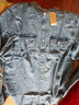 Levi's李維斯25年新款男士ins風(fēng)美式復古水洗做舊休閑牛仔襯衫 竊藍色 L 曬單實(shí)拍圖
