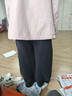 半度閑兒童秋裝寬松直筒褲洋氣2025新款男女童秋季運動(dòng)長(cháng)褲 深灰  160 曬單實(shí)拍圖