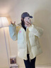 瑪嬌媚（Majiaomei）棉服女短款2025年新款冬季韓系奶fufu甜美可愛(ài)棉衣面包服外套女 淺黃色 M 曬單實(shí)拍圖