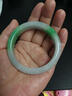 琺萊兒冰種翡翠手鐲陽(yáng)綠真品翡翠鐲子老坑飄綠正圈冰糯種正品玉手鐲禮品 54號 曬單實(shí)拍圖