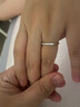 CRD克徠帝【現貨閃發(fā)】情韻鉆石排戒婚戒結婚訂婚鉆戒群鑲戒指 PT950鉑金 共約16分 曬單實(shí)拍圖
