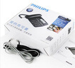 飛利浦（PHILIPS）電話機座機 固定電話 辦公家用 家庭有線電話 來電顯示 雙接口 免電池 CORD118黑色 曬單實拍圖