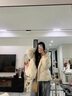 歐若婷雅羽絨棉服女冬季2025新款小個(gè)子時(shí)尚洋氣短款加厚棉衣服裝棉襖外套 米白色 L 曬單實(shí)拍圖