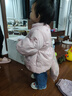 戴維貝拉童裝女童外套兒童絨面保暖外衣秋冬新品幼童寶寶衣服毛絨服裝 粉色 90 cm（建議身高80-90cm） 曬單實(shí)拍圖