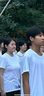 JEANSWEST CLUB真維斯純棉短袖2025年夏季t恤女裝美式寬松時(shí)尚百搭白色學(xué)生上衣 曬單實(shí)拍圖