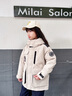 波司登（BOSIDENG）25新款羽絨服女童5A抗菌絨極寒連帽冬厚款保暖外套 【趨勢推薦】新燕麥色7F78 130 /64 約 115-130cm 26kg 曬單實拍圖