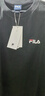 斐樂(lè )（FILA）新款純色LOGO經(jīng)典標志男女情侶T恤打底內搭短袖運動(dòng)套頭戶(hù)外上衣 黑色 M 曬單實(shí)拍圖
