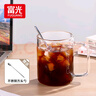 富光玻璃水杯透明耐熱高硼硅花茶杯牛奶早餐杯簡(jiǎn)約辦公喝水泡茶專(zhuān)用 高硼硅玻璃杯 500ml 曬單實(shí)拍圖