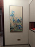 貝伊樂(lè )玄關(guān)風(fēng)景裝飾畫(huà)山水畫(huà)新中式手繪油畫(huà)大氣過(guò)道掛畫(huà)國風(fēng)千里江山圖 雅致棕木框 60*120 曬單實(shí)拍圖