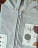 babylove男女寶寶外套春秋洋氣百搭上衣兒童連帽運(yùn)動(dòng)服休閑外出服 淺麻灰 90 曬單實(shí)拍圖