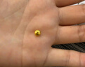 領(lǐng)豐金（LING FENG GOLD）AU9999黃金豆豆足金投資金豆子送女友送媽媽送小孩禮物儲備金擺件 1g 曬單實(shí)拍圖