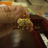 周大生黃金吊墜金鎖平安鎖錦鯉福字鎖鈴鐺吊墜成人項鏈情人節禮多退少補 約6.93g（不含項鏈） 曬單實(shí)拍圖