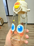 皇寵大眼萌兒童水杯夏季上學(xué)喝水壺ppsu直飲吸管杯星海航行450ml+背帶 曬單實(shí)拍圖