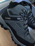駱駝登山鞋男士冬季防水防滑耐磨高幫靴子運動(dòng)徒步鞋戶(hù)外鞋男 A142026045，深灰/黑 42 曬單實(shí)拍圖