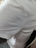 MJ STYLE白色正肩合身短袖T恤女2025年夏秋季修身顯瘦親膚內(nèi)搭打底衫上衣 曬單實拍圖