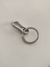 金達日美男士汽車(chē)鑰匙扣創(chuàng  )意鑰匙圈環(huán)表面鍍鉻女生簡(jiǎn)約鑰匙掛鏈銀色 曬單實(shí)拍圖