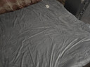 南極人（Nanjiren）可拆洗牛奶絨被子冬天加厚保暖8-10斤被子冬季棉被被套一體套裝 淺灰【可拆洗被套+被芯】 180x220【被套+4斤棉被】約8斤 曬單實(shí)拍圖