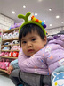 G.DUCKKIDS小黃鴨兒童棉服冬季嬰兒衣服男女童加厚棉衣小童寶寶棉襖加絨外套 白色花朵 90 尺碼1~2歲【 80-90cm】 曬單實(shí)拍圖