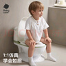 babycarebc馬桶坐便器蹲便器兒童馬桶仿真馬桶坐便圈2-6歲寶寶便盆蒙因藍 曬單實(shí)拍圖