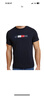 湯米希爾費格（Tommy Hilfiger）男士正面徽標休閑圓領(lǐng)短袖T恤09T4497 411海軍藍 L 曬單實(shí)拍圖