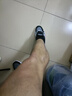 EXUELING男鞋2025新款春夏休閑運(yùn)動(dòng)工作上班皮面防水防滑勞保老爹鞋子男 黑灰 42 (260mm) 曬單實(shí)拍圖