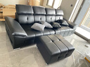 艾優(yōu)尚沙發(fā) 勞倫斯真皮沙發(fā)高靠背可調(diào)節(jié)頭枕意式極簡現(xiàn)代直排沙發(fā)組合 2.8米直排(送方凳*4) 全包裹2.3mm頭層牛皮 曬單實拍圖