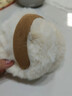 pdmcms耳罩女士冬季耳包護耳朵保暖耳套可愛(ài)騎車(chē)冬天防凍男耳暖毛絨耳捂 麂皮絨料耳罩【駝色+米白毛】 曬單實(shí)拍圖