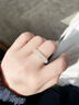 百年老鳯祥玉戒指女素圈天然和田玉戒指男款生日禮物 清淺(甄選老坑高冰潤和田玉-淺晴 18號 曬單實(shí)拍圖