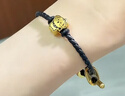 周大生腕美黃金貓貓狗狗轉運珠硬金摘星熊情侶款生日禮物送女友 【快樂(lè )小狗-0.45g】-贈黑皮繩 黑色皮繩可更換成合金手鐲，請咨詢(xún)客服確認 曬單實(shí)拍圖