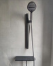 科勒（KOHLER）正品全銅數顯恒溫簡(jiǎn)易淋浴花灑套件浴缸瀑布帶升降無(wú)頂噴浴室花灑 槍灰色冷熱水款 曬單實(shí)拍圖