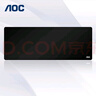AOC 純色系列 電競游戲鼠標墊超大號 800*300*4mm加厚鎖邊辦公鍵盤(pán)電腦書(shū)桌墊 M170 純黑色 曬單實(shí)拍圖