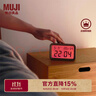 無(wú)印良品（MUJI）數字鐘 中 白色 125*80*36mm 桌面時(shí)鐘家用電子時(shí)鐘 曬單實(shí)拍圖