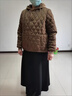 輕薄棉襖女2025秋冬新款保暖棉服外套時(shí)尚連帽短款小個(gè)子菱格棉衣 咖啡色 XL 106-120斤 曬單實(shí)拍圖