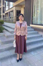 梵花秀（fanhuaxiu）媽媽裝秋套裝連衣裙喜婆婆婚宴裝2025新款中老年春秋外套兩件套女 紅色 喜婆婆套裝 2XL 建議穿116-128斤 曬單實(shí)拍圖