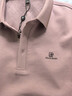皮爾卡丹（pierre cardin）高端棉質(zhì)長(cháng)袖t恤男士春秋季中年爸爸翻領(lǐng)POLO衫男款商務(wù)休閑上衣 粉色 L 175 曬單實(shí)拍圖
