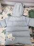 童泰（TONGTAI）寶寶羽絨服外套冬季兒童衣服男女童外出中長(cháng)款連帽上衣鴨絨服 藍色 90 曬單實(shí)拍圖