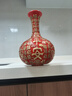 大明銅匠黃銅百?；ㄆ繑[件新中式插花花器客廳玄關(guān)家居裝飾品喬遷新居禮物 百?；ㄆ考t色長(cháng)約15*15*22.5cm 曬單實(shí)拍圖