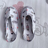禮莎爬爬墊拖鞋大人爬行墊拖鞋家居室內布底軟包頭拖四季透氣靜音鞋套 【灰白海洋魚(yú)】爬爬墊專(zhuān)用拖鞋 37 -43碼可穿 曬單實(shí)拍圖