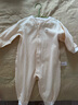 戴維貝拉（DAVE＆BELLA）滿月寶寶衣服0-3個月女寶連體衣嬰幼兒爬服秋裝新款小童包屁衣 淺黃色【DB3243352-N】 73cm （建議身高66-73cm） 曬單實拍圖