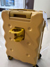 海瀾之家（HLA）餅干款登機行李箱女大容量拉桿箱男旅行密碼箱托運 芝士黃20英寸 曬單實(shí)拍圖