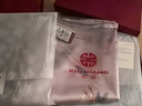 繡娘絲綢真絲絲巾禮盒女士披肩100%桑蠶絲長(cháng)巾絲綢圍巾送禮節日禮物 花開(kāi)并蒂-藍灰色（端莊大方） 180x55cm 曬單實(shí)拍圖
