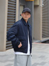 BOSS博斯【禮物】男士25年秋季新款可拆卸襯里飛行員夾克棉服 404-深藍(lán)色 2XL (54) 曬單實(shí)拍圖