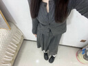 妙奕嘉秋裝半身裙套裝開衫吊帶裙子三件套女裝套裝秋裝新款休閑套裝女 韓系糯米半身裙套裝【深灰色-開衫+吊帶+半身裙】 M （建議101-115斤） 曬單實拍圖
