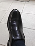 沙馳商務(wù)男鞋正裝皮鞋男真皮頭層牛皮套腳軟底男士婚鞋透氣上班鞋 黑色 44 標準皮鞋 曬單實(shí)拍圖